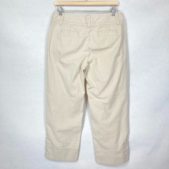 Charter Club Three-Button-Hem Capri Classic Fit Jeans Size 8 Ivory - Picture 5 of 9